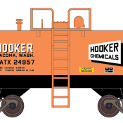 Hooker Chemicals – GATX 10,000 Gal Beer Can Tank Car Decals