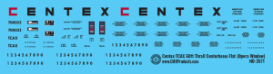 ND-2671_Centex_TCAX_Centerbeam_Flat_Car_60ft_Thrall_Decal