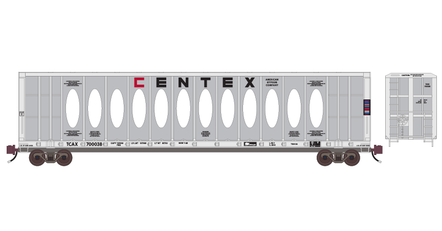 ND-2671_Centex_TCAX_Centerbeam_Flat_Car_60ft_Thrall_Layout