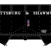 Pittsburg & Shawmut 2-Bay Offset Coal Hopper Decals