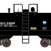 General American (GATX) 10,000 Gal Beer Can Tank Car Decals